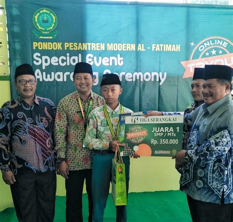 Ponpes Modern Al Fatimah Serahkan Medali Dan Penghargaan Try Out AKM