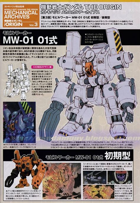 GUNDAM GUY: Mobile Suit Gundam The Origin: Mechanical Archives - Image Gallery | Gundam, Gundam ...