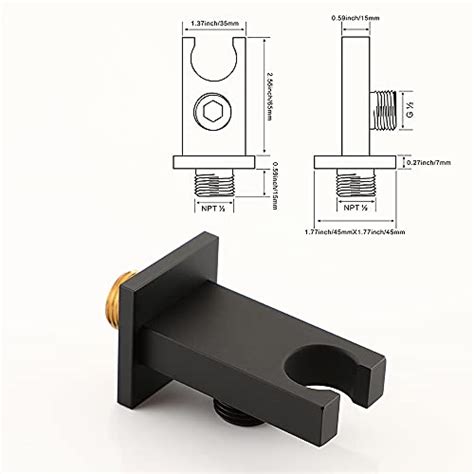 Asyas Solid Brass High Pressure Hand Held Shower Square Sprayer Head