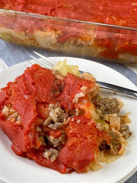 Layered Cabbage Roll Casserole Plowing Through Life