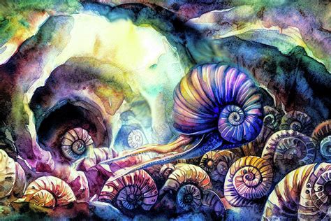 Ammonite Cave Digital Art By Lisa Yount Fine Art America