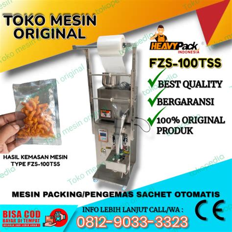 Jual Mesin Pengisian Packing Pengemas Sachet Otomatis Fzs Tss