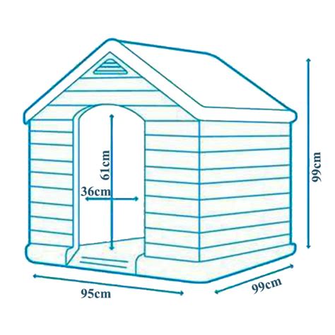 Kućica Za Pse 95x99x99cm Keter Cu 221088 Volim Svoj Dom