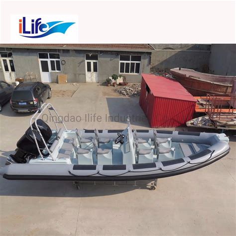 Ilife Il B750b PVC Hypalon Commercial Rigid Hull Firberglass Inflatable