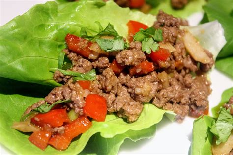 Sweet And Spicy Beef Lettuce Wraps Jackie S Eats And Treats