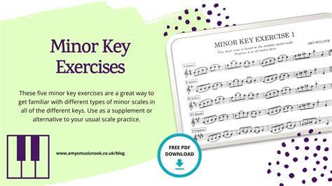 Minor Key Exercises | Amy's Music Nook