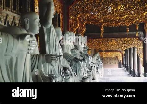 Big Statues At Bai Dinh Temple Spiritual And Culture Complex In Ninh