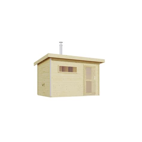 KARIBU Sauna Skrollan 2 Außenmaß BxHxL 336 x 239 x 231 cm 2