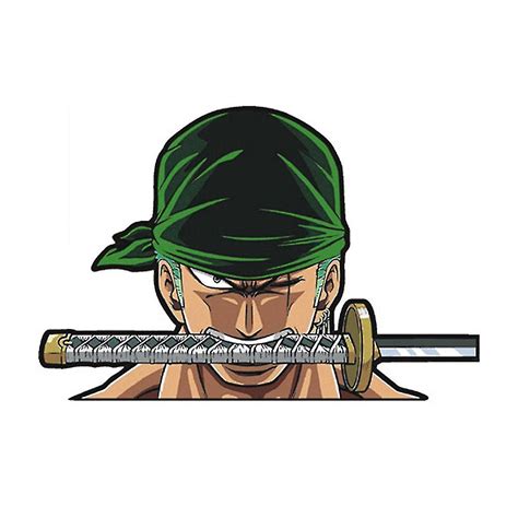 One Piece Monkey D Luffy Roronoa Zoro Chopper Peeking Car Decals