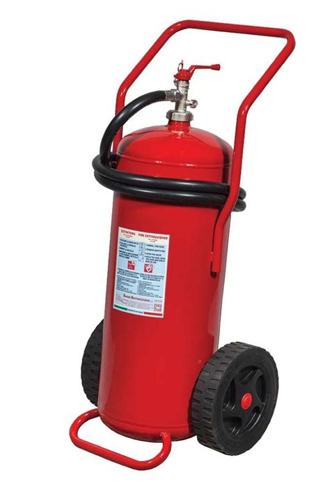 Fire Extinguisher 50 Ltr AFFF Foam Wheeled Stainless Steel Cylinder