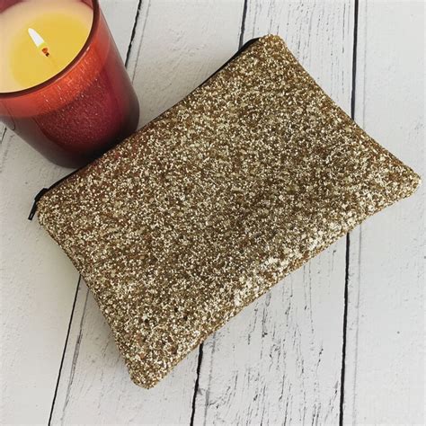 Gold Glitter Clutch Party Bag Gold Clutch Bag Evening Etsy