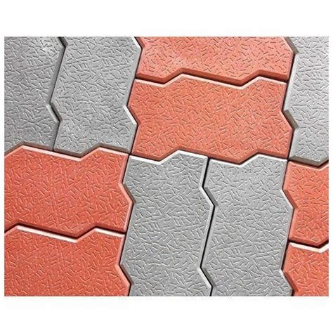 Red Cement Zigzag Paver Thickness 80 Mm At Rs 13 Piece In Ludhiana