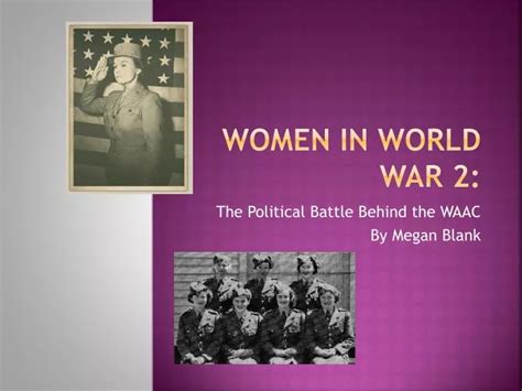 PPT - Women in World War 2: PowerPoint Presentation, free download - ID:2319909