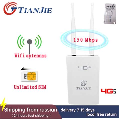 TIANJIE 150Mbps Sim Card Unlimited Network Cards 4G Wi Fi Router