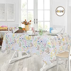 Amazon Home Bargains Plus Spring Fun Fabric Tablecloth Floral