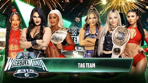 Rhea Ripley Bianca Belair Jade Cargill Vs Liv Morgan Fallen Henley