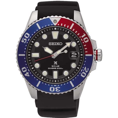 Seiko Prospex Men S Pepsi Bezel Rubber Diver S Watch Watches From