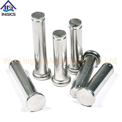 Stainless Steel Flat Round Head Locating Clevis Pins With Grooved End