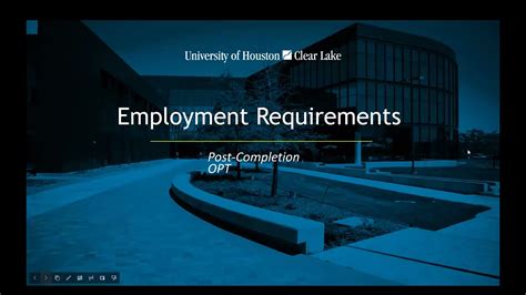 Post Completion OPT Employment Requirements YouTube