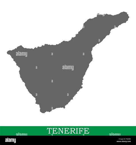 Tenerife Map Banque Dimages Vectorielles Alamy