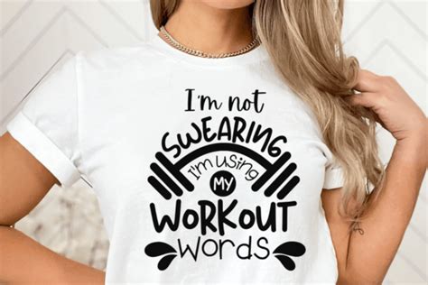 I M Not Swearing Using Workout Words Svg Graphic By Medapixel