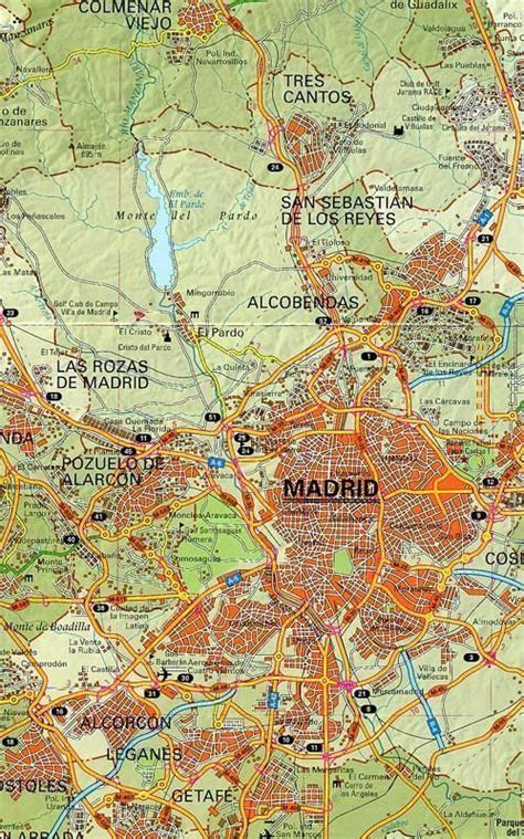 Mapa De Madrid Mapa Fisico De España Mapas Mapa 59 Off