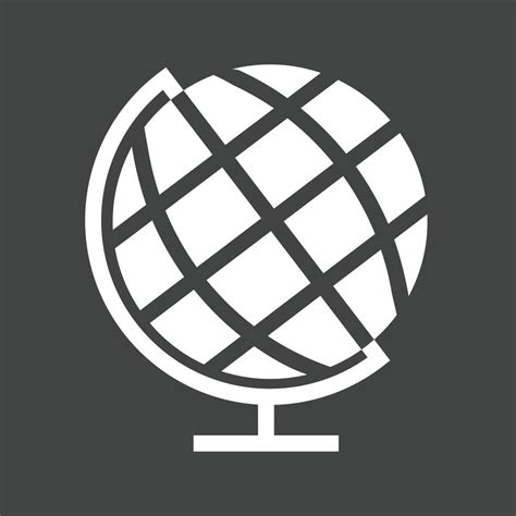 Globe Glyph Inverted Icon 14284433 Vector Art At Vecteezy