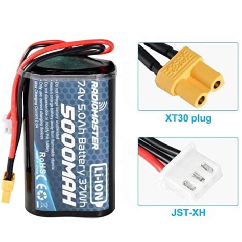 Radiomaster 5000mah 2s Li Ion Battery Pack For Tx16s