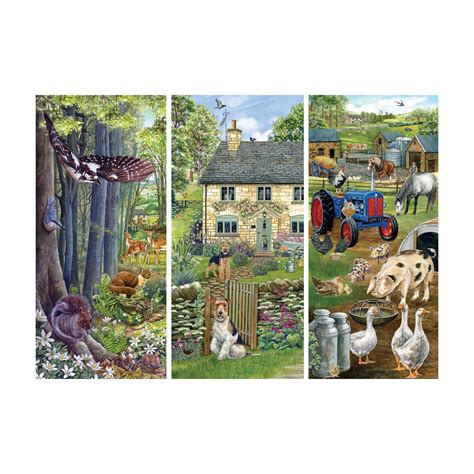 Falcon Woodland Farm Jigsaw Puzzle 1000 Pieces | Hobbycraft