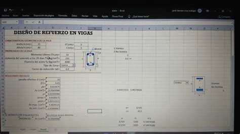 Plantilla Para Refuerzo De Vigas De Concreto Armado