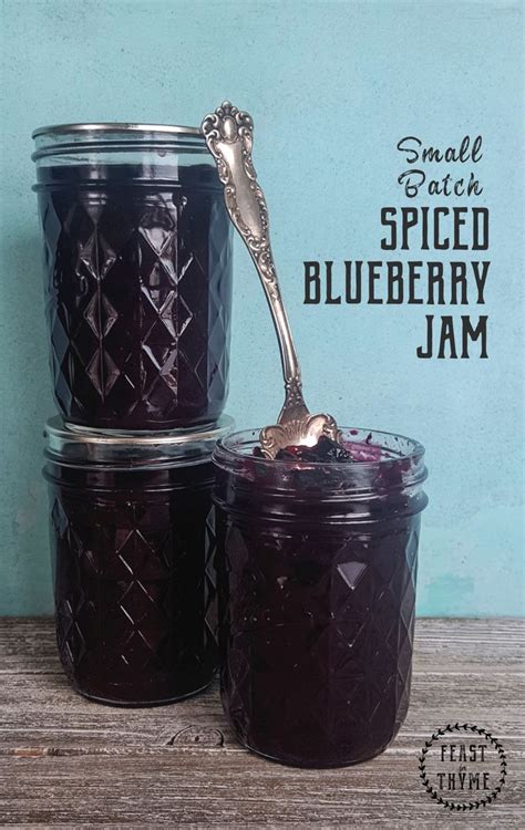 Homemade Spiced Blueberry Jam Recipe Blueberry Jam Blueberry Jelly Recipes