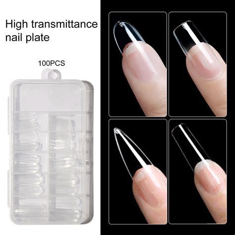 Mairbeon Pcs Box Fake Nails Water Drop T Shaped Short Round Square