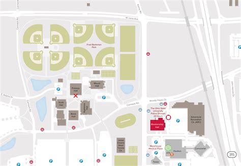 Ohio State Building Map