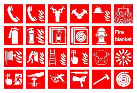 Fire Safety Sign Vector Art Icons And Graphics For Free Download