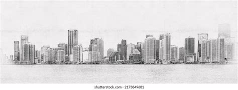 325 Miami Skyline Drawing Images, Stock Photos & Vectors | Shutterstock