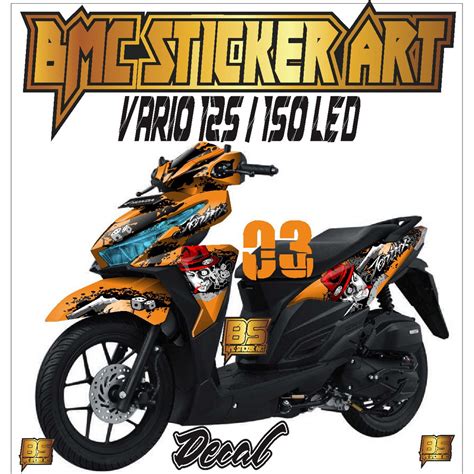 Jual Sticker Decal Honda Vario 125 150 LED Fullbody Motif Jerinx Keren