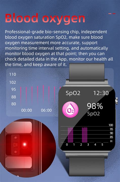 2023 새로운 스마트 워치 ECG PPG 비 침습성 혈당 온도 혈액 산소 1 72 356 400 심장 박동 노인 건강