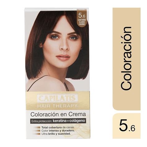 Capilatis Kit Coloración en Crema Castaño Claro Caoba N5 6 Capilatis