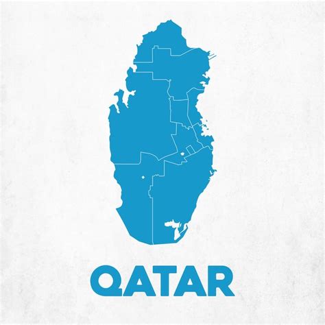 Premium Vector Detailed Qatar Map