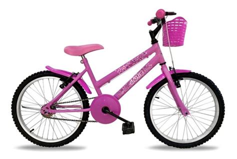 Bicicleta Infantil Power Bike Feminina Aro 20 Freios V Brakes Cor Rosa