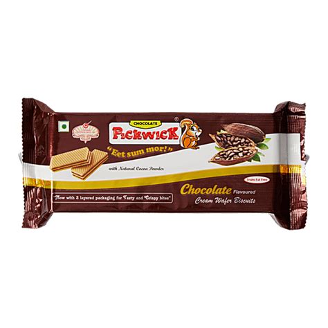 Buy Pickwick Wafer Biscuits Chocolate Flavor 100 Gm Pouch Online At The