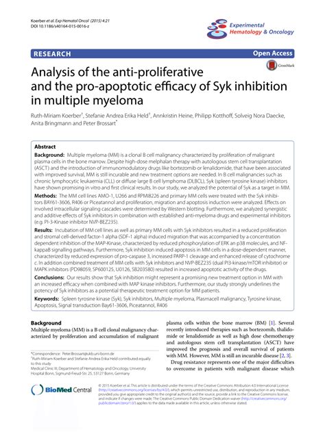 Pdf Analysis Of The Anti Proliferative And The Pro Apoptotic Efficacy