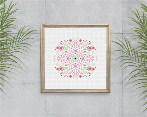 Blackwork Embroidery Pattern Rose Garden PDF Download by - Etsy