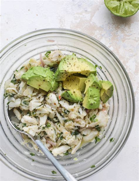 Crab Salad Toasts Crab Avocado Salad On Buttered Garlic Toast