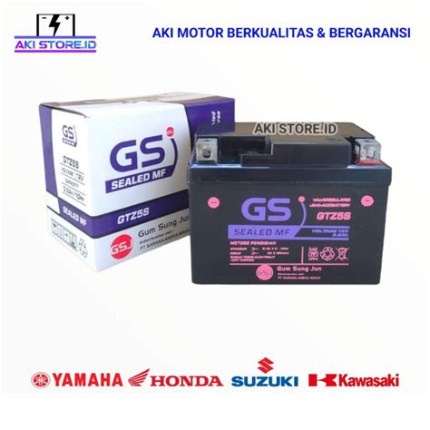 Aki Motor Yamaha New Jupiter MX 135 GTZ5S GS J Accu Kering MF Lazada