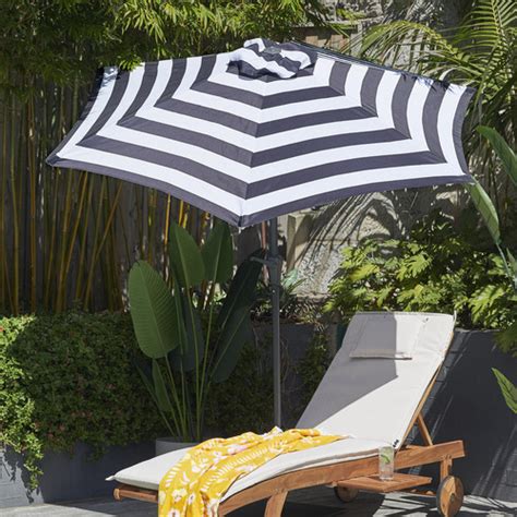 Temple And Webster 27m Striped Brighton Market Umbrella