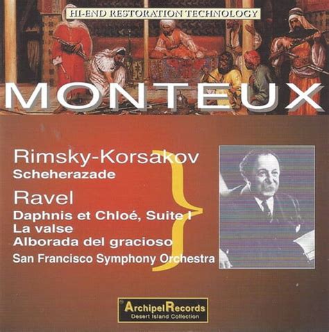 Rimsky Korsakov Monteux Daphnis Classical Cd