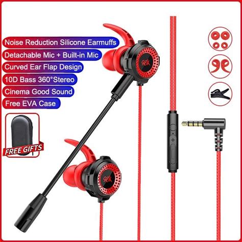 In Jkt Original G20 Gaming Bass Earphones Wired Headphone Headset Earbuds With Mic Microphone