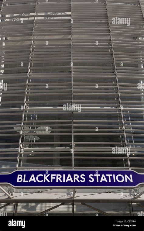 Entrance Of The Newly Finished Blackfriars Mainline Station In The City