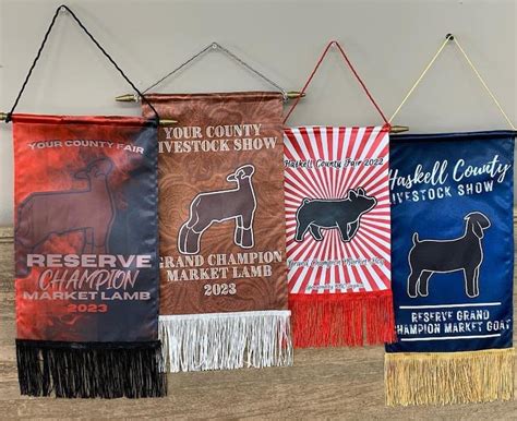 Champion Livestock Banners Etsy